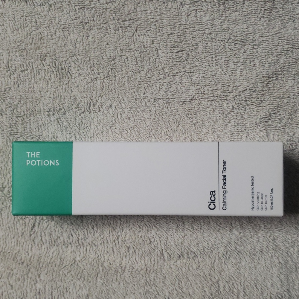 The Potions Cica Clming Facial Toner.